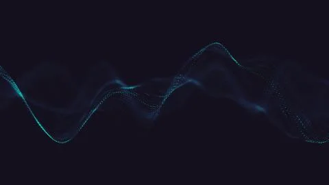 Abstract polygonal space low poly dark background with connecting dots and li Stock Illustration