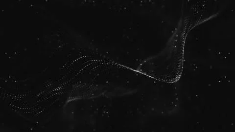 Abstract polygonal space low poly dark background with connecting dots and li Illustrazione stock