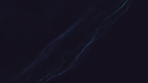 Abstract polygonal space low poly dark background with connecting dots and li Stock-Illustration