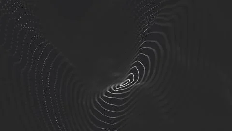 Abstract polygonal space low poly dark background with connecting dots and li Stock-Illustration