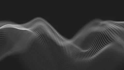 Abstract polygonal space low poly dark background with connecting dots and li Stock-Illustration