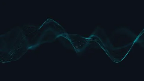 Abstract polygonal space low poly dark background with connecting dots and li Stock Illustration