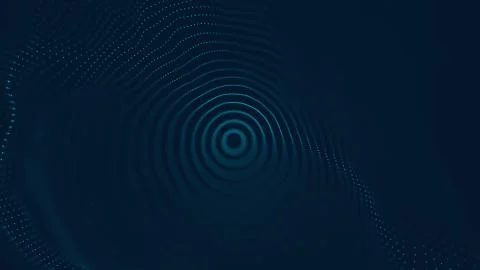 Abstract polygonal space low poly dark background with connecting dots and li Stock Illustration