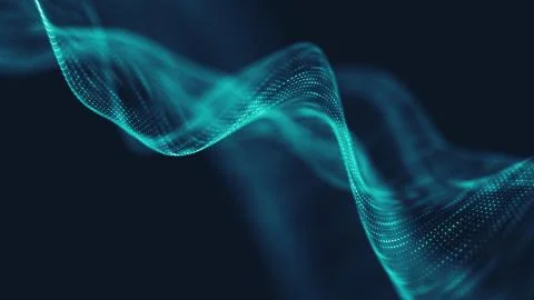 Abstract polygonal space low poly dark background with connecting dots and li Illustrazione stock