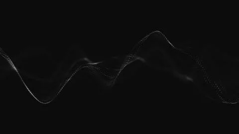 Abstract polygonal space low poly dark background with connecting dots and li Stock-Illustration