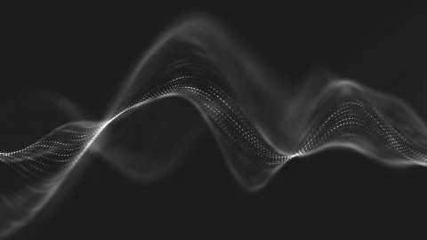 Abstract polygonal space low poly dark background with connecting dots and li Stock Illustration