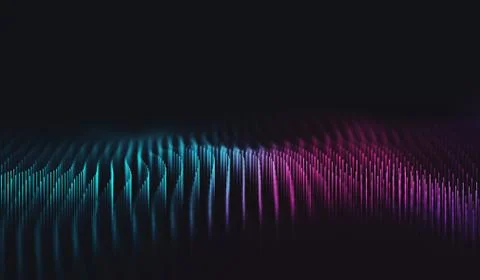 Abstract polygonal space low poly dark background with connecting dots and li Illustrazione stock