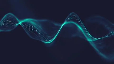 Abstract polygonal space low poly dark background with connecting dots and li Stock Illustration