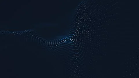 Abstract polygonal space low poly dark background with connecting dots and li Stock Illustration