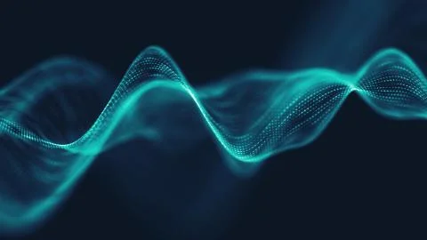 Abstract polygonal space low poly dark background with connecting dots and li Stock Illustration