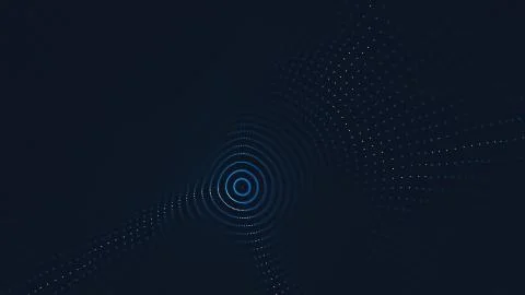 Abstract polygonal space low poly dark background with connecting dots and li Stock-Illustration