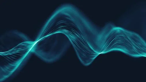 Abstract polygonal space low poly dark background with connecting dots and li Stock Illustration