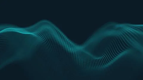 Abstract polygonal space low poly dark background with connecting dots and li Stock-Illustration