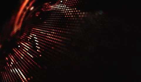 Abstract polygonal space low poly dark background with connecting dots and li Illustrazione stock