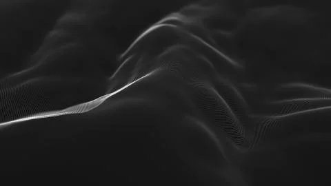 Abstract polygonal space low poly dark background with connecting dots and li Illustrazione stock