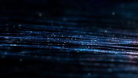 Abstract polygonal space low poly dark background with connecting dots and li Illustrazione stock