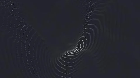 Abstract polygonal space low poly dark background with connecting dots and li Stock-Illustration