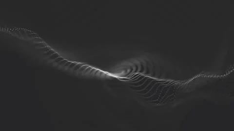 Abstract polygonal space low poly dark background with connecting dots and li Stock-Illustration