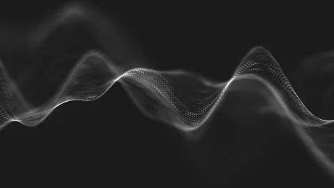 Abstract polygonal space low poly dark background with connecting dots and li Stock-Illustration