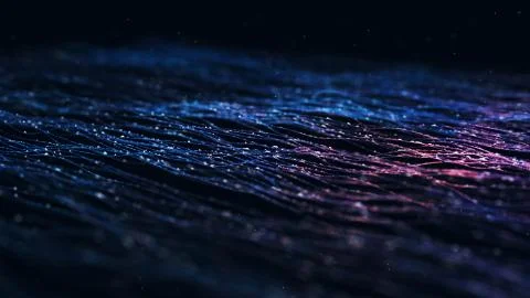 Abstract polygonal space low poly dark background with connecting dots and li Illustrazione stock