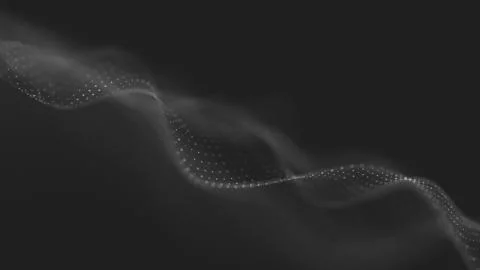 Abstract polygonal space low poly dark background with connecting dots and li Stock Illustration