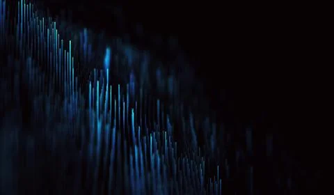 Abstract polygonal space low poly dark background with connecting dots and li Stock Illustration