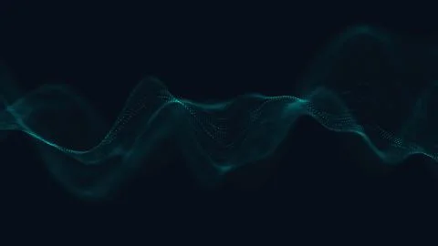 Abstract polygonal space low poly dark background with connecting dots and li Stock Illustration