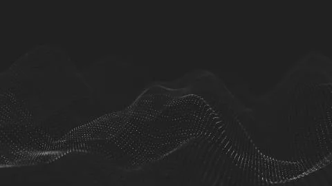 Abstract polygonal space low poly dark background with connecting dots and li Illustrazione stock