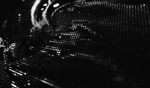 Abstract polygonal space low poly dark background with connecting dots and li Stock Illustration