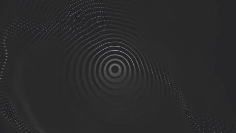 Abstract polygonal space low poly dark background with connecting dots and li Stock-Illustration