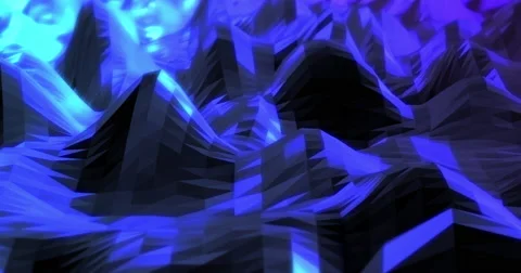 Abstract polygonal space low polygon Futuristic HUD background. Stock Footage 67657621