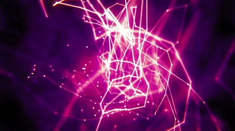 Abstract polygonal structure Stock Footage