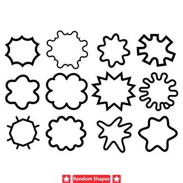 Abstract Polygonal Symphony  Intricate Vector Silhouettes for Complex and L.. Stock Illustration