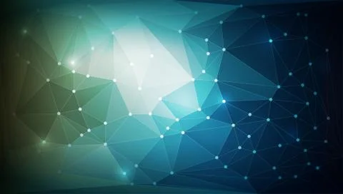 Abstract Polygonal Technology Background Stock Illustration