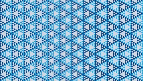 Abstract Polygonal Triangles Ornament. Blue Triangular Shapes. Geometric Se.. Illustrazione stock