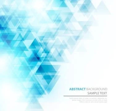 Abstract polygonal triangles poster Stock Illustration