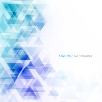 Abstract polygonal triangles poster Stock Illustration