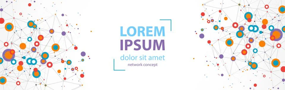 Abstract polygonal vector background with connecting dots and lines. Explode  Illustrazione stock