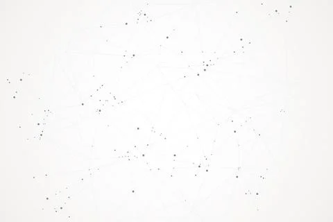 Abstract polygonal vector background with connecting dots and lines. Explode  Illustrazione stock