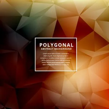 Abstract polygonal vector shape background Illustrazione stock