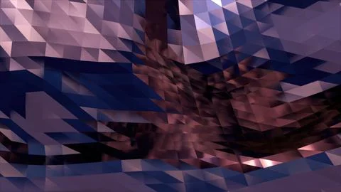 Abstract Polygonal waves 스톡 일러스트