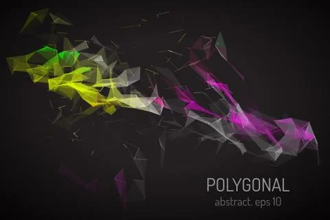 Abstract Polygonals Illustrazione stock
