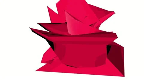 Abstract polygons Stock Footage