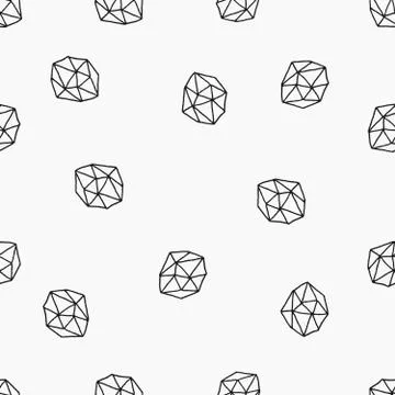 Abstract Polygons Seamless Pattern Stock Illustration