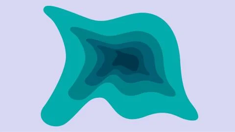 Abstract pond Stock Illustration