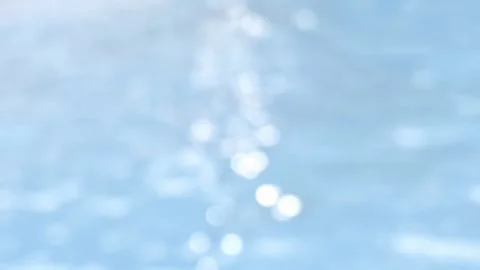 Abstract Pool Scene. Blurred Pool Sparkles. Reflective Pool View. Stock Footage 303805620