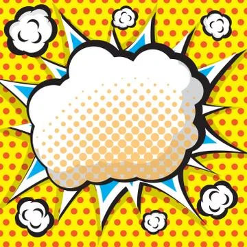 Abstract pop art, comic book background Stock Illustration