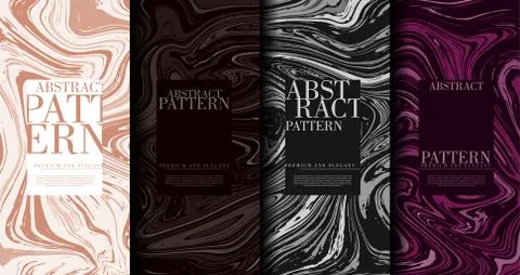 Abstract pop art pattern marble element classy background template collection Stock Illustration