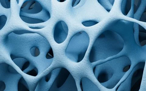 Abstract porous framework material background, nerve fibers background, bon.. Stock Illustration