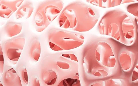 Abstract porous framework material background, nerve fibers background, bon.. Illustrazione stock